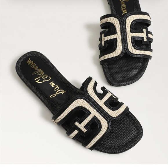 Sam Edelman
Color: Black Linen Faux Raffia size 8.5 GENTLY USED - Picture 1 of 16